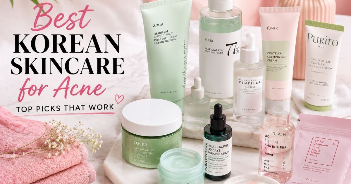 Best Korean Skincare for Acne | Soft Glow Style