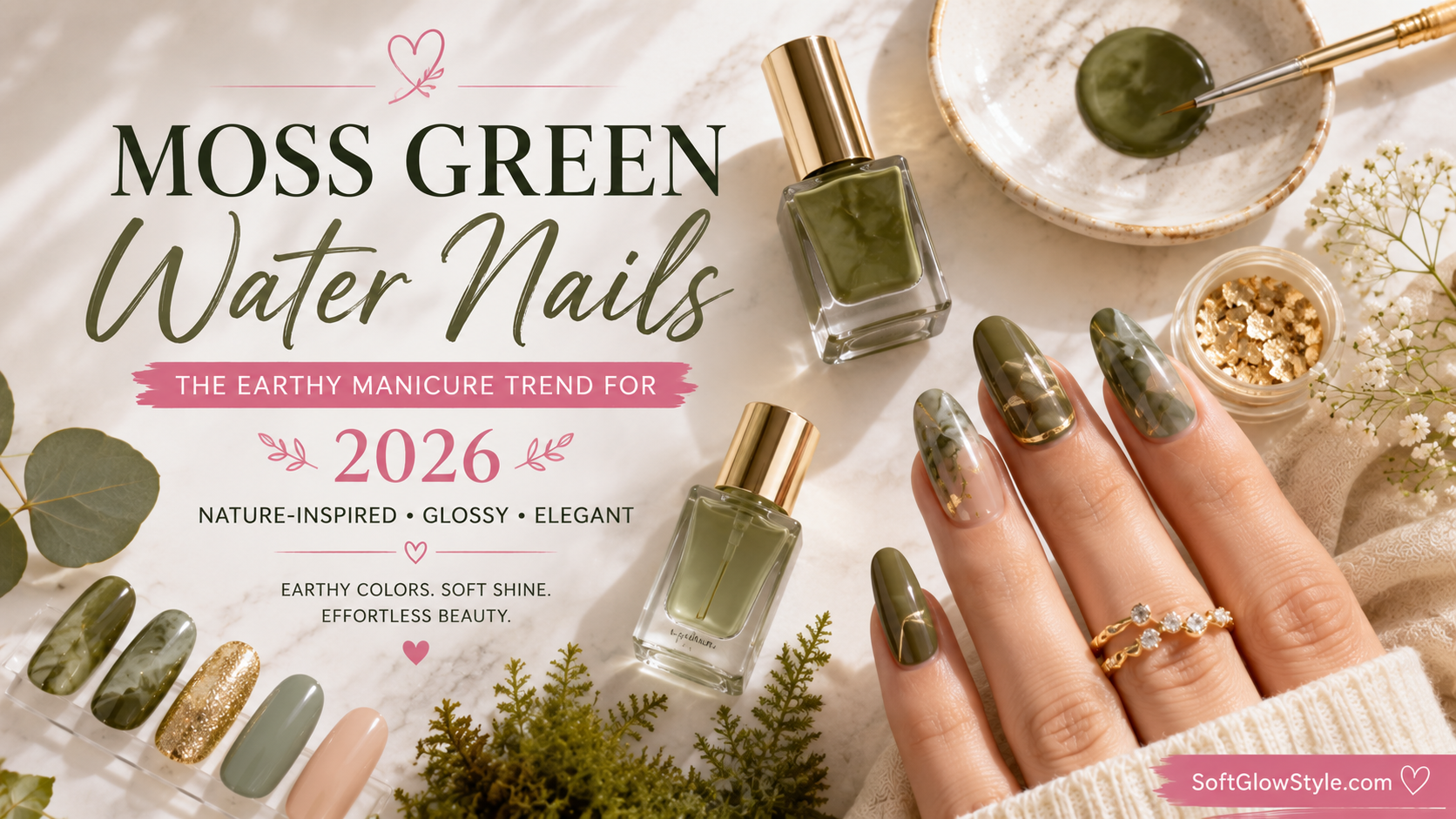 Moss Green & Water Nails? Nature Vibes Win 2026