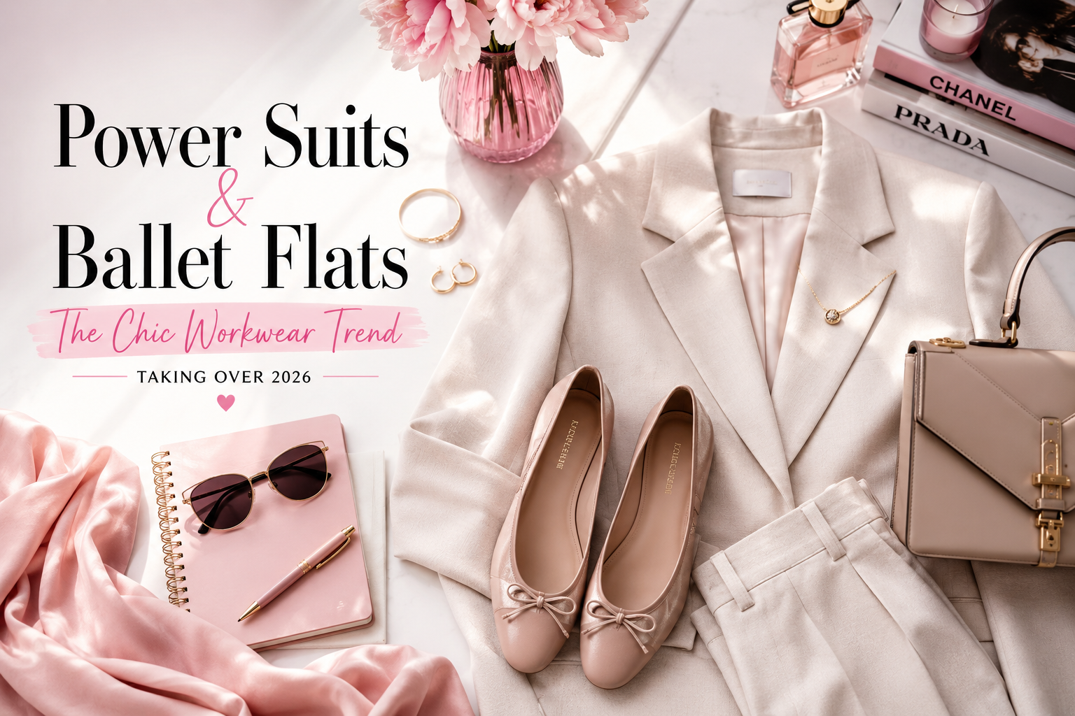 Power Suits Ballet Flats Trend | Soft Glow Style