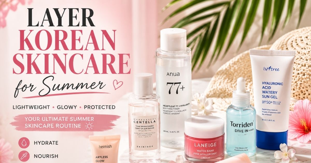 Layer Korean Skincare Easily | Soft Glow Style 1 Layer Korean Skincare Easily Soft Glow Style