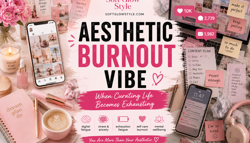 Aesthetic Burnout Vibe: When Curating the Perfect Life Starts Hurting Your Mental Health