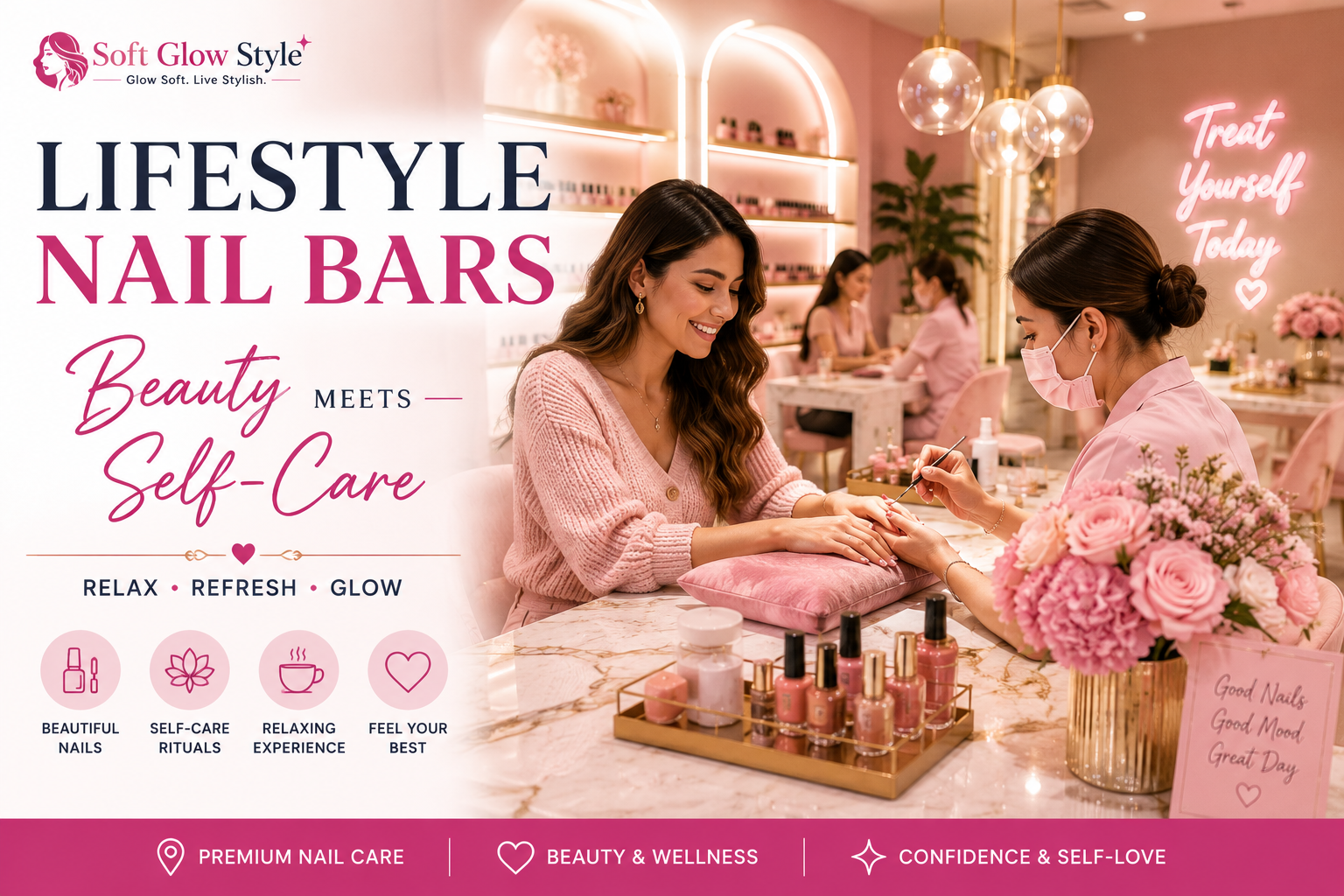 Lifestyle Nail Bars Beauty & Self-Care | Soft Glow Style