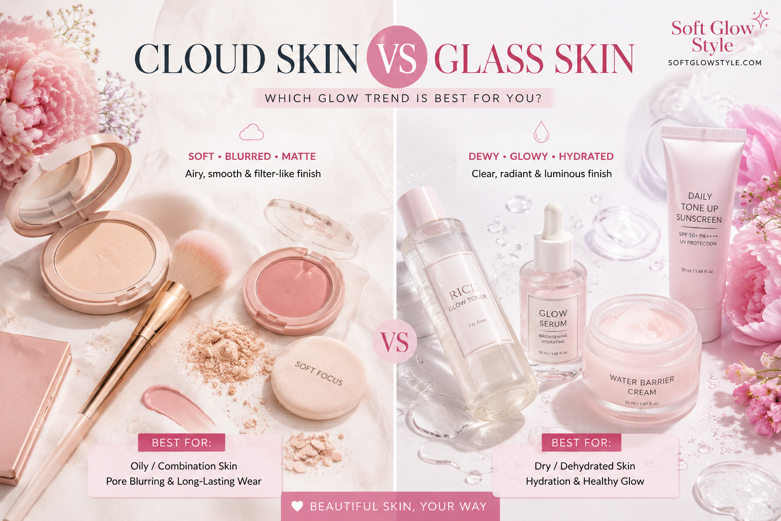 Cloud Skin vs Glass Skin Guide