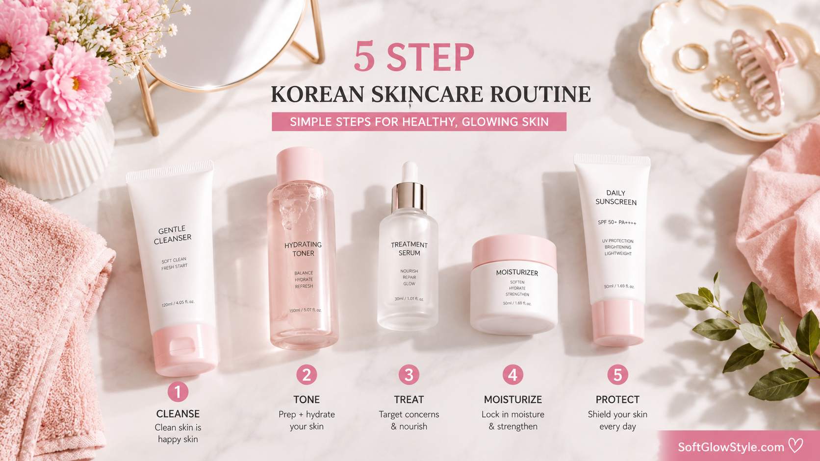 How to Build a 5-Step Korean Skincare Routine at Night