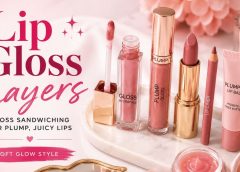 Lip Gloss Layers: Gloss Sandwiching for Plump Summer Lips