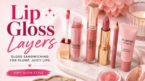 Lip Gloss Layers: Gloss Sandwiching for Plump Summer Lips