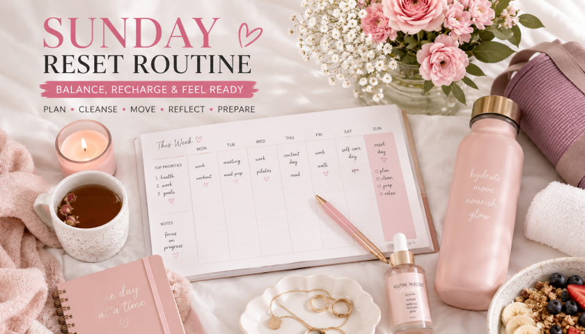 Sunday Reset: A Routine That Actually Feels Good, Not Forced