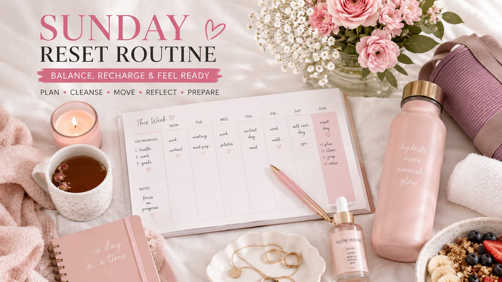 Sunday Reset: A Routine That Actually Feels Good, Not Forced