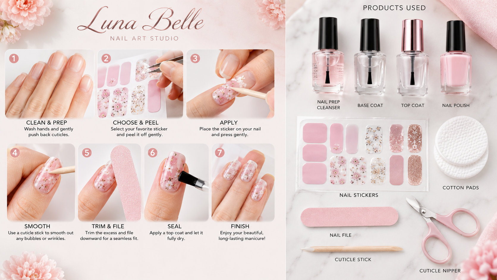 Best Nail Wraps Guide | Soft Glow Style 3 How to Use Nail Stickers at Home