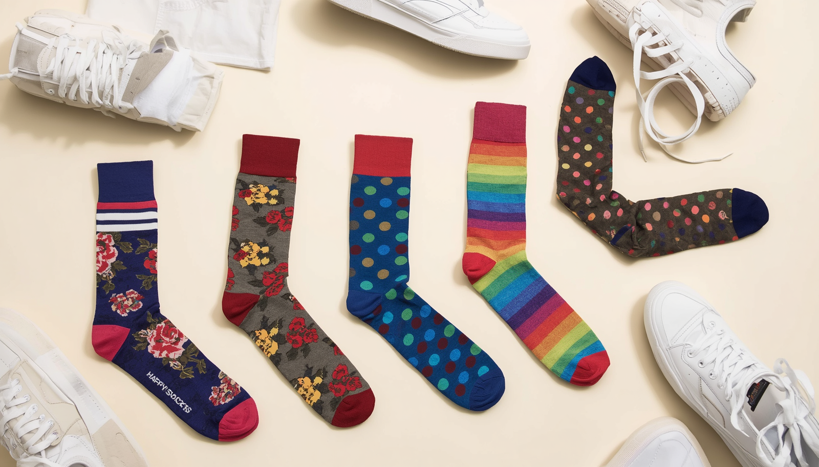 Mismatched Shoes 2.0: Why Patterns & Colors Are Trending 3 colorful socks for women