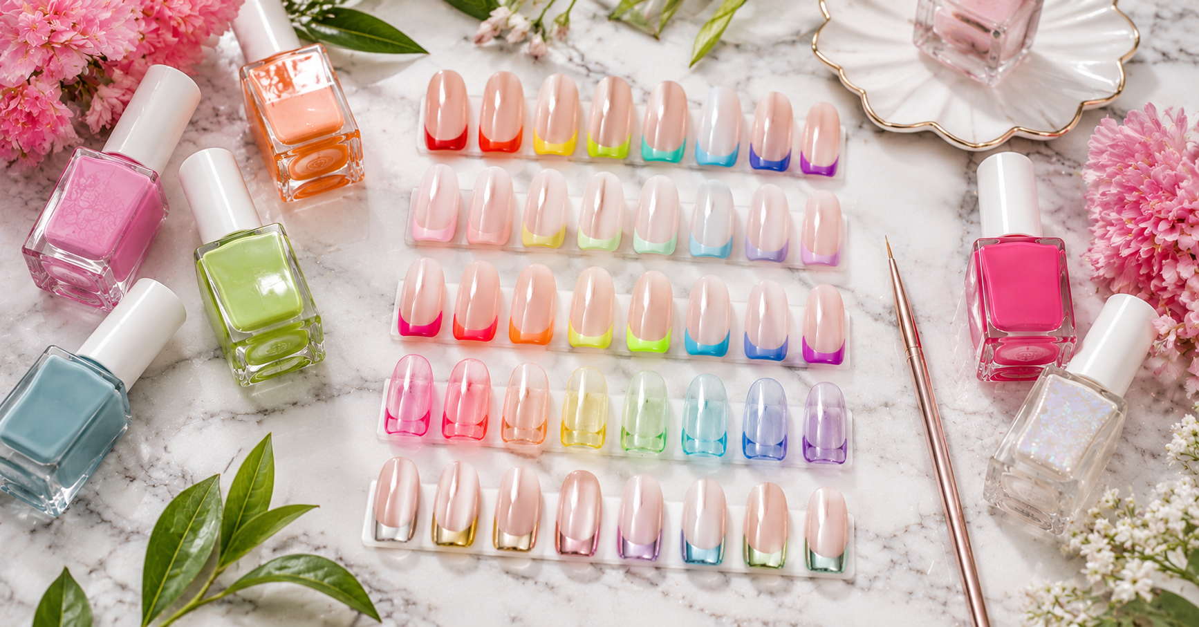 Multi Color French Tip Nails: 21 Playful Ideas for 2026 2 21 Multi Color French Tip Nail Ideas for 2026