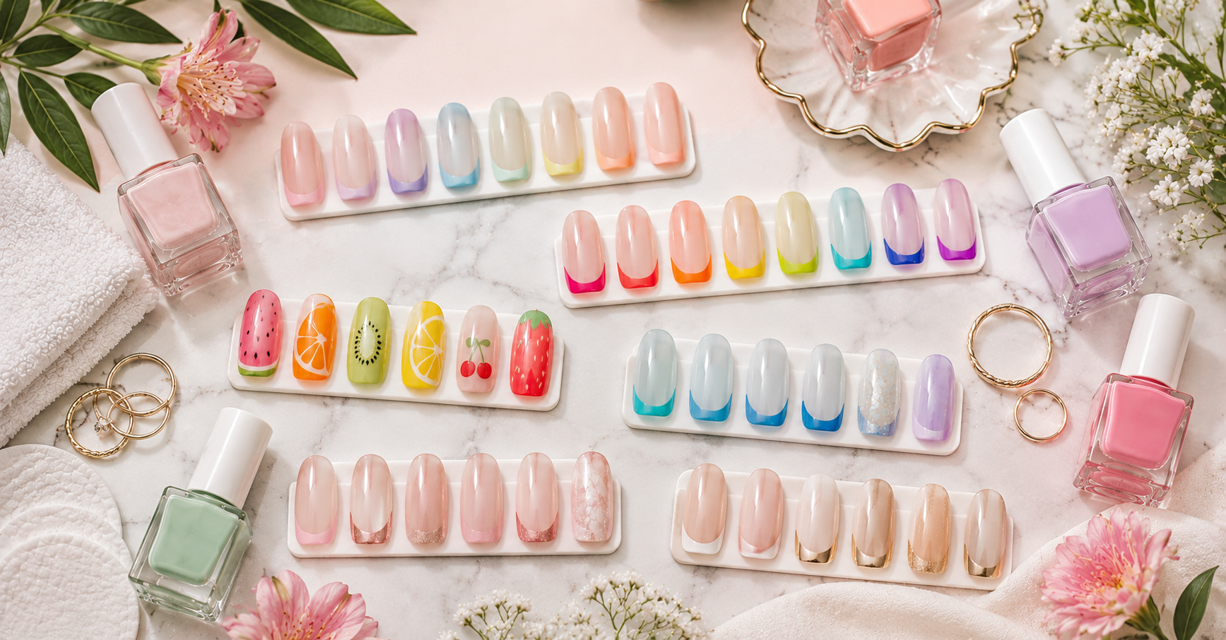Multi Color French Tip Nails: 21 Playful Ideas for 2026 3 Best Color Palettes for Multi Color French Tip Nails
