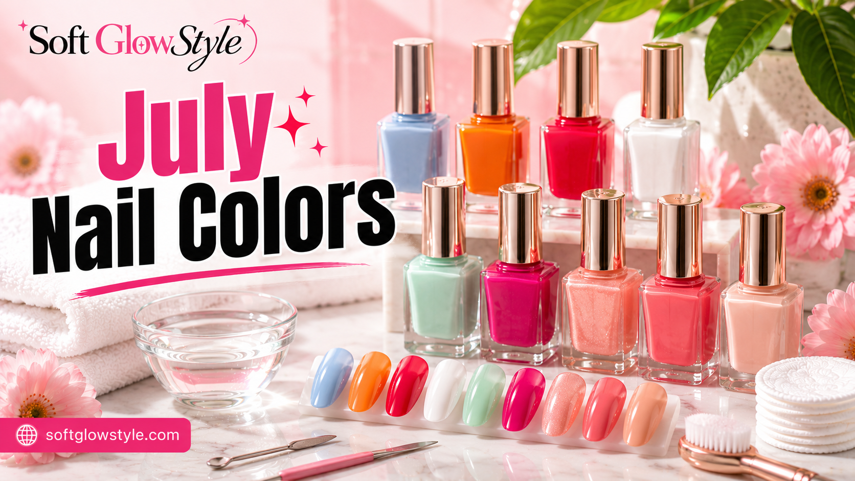 July Nail Colors 2026: 21 Fresh Summer Manicure Ideas