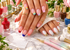 Nail Designs French Tip With Color: Modern Ideas