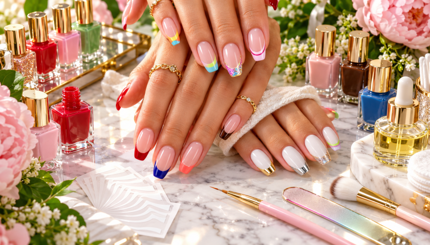 Nail Designs French Tip With Color: Modern Ideas