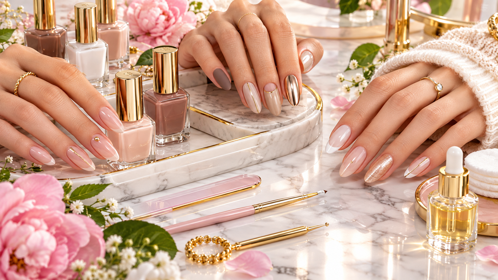 Neutral Nail Ideas: Classy Designs