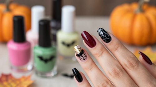 classy halloween nails