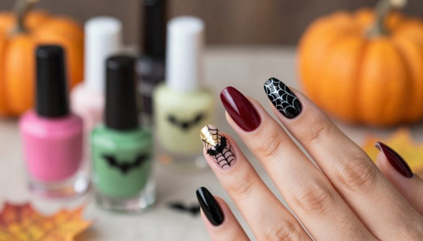classy halloween nails