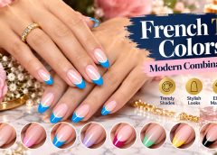 Explore French tip colors with modern nude, pink, chrome, pastel, red, brown, gold and seasonal manicure ideas.